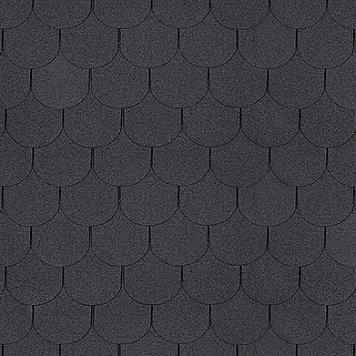 Asphalt shingle - black (beaver)