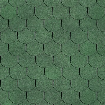 Asphalt shingle - green (beaver)